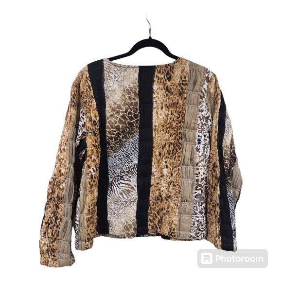 Vintage Keren Hart Patchwork Animal Print Jacket - Picture 2 of 6